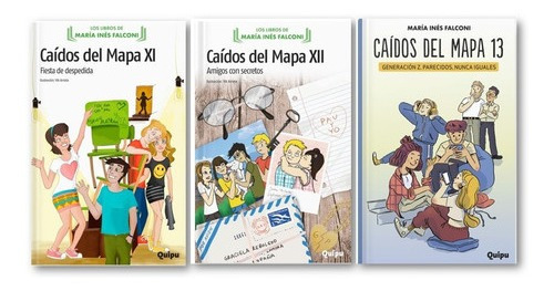 ** 3 Libros Caidos Del Mapa 11 12 13  ** Maria Falconi