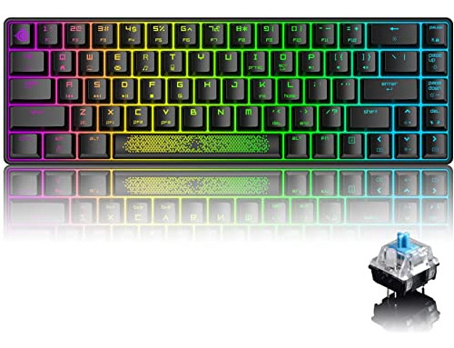 60% Mini Teclado Mecánico, Teclado Para Juegos Con Cable Mk1