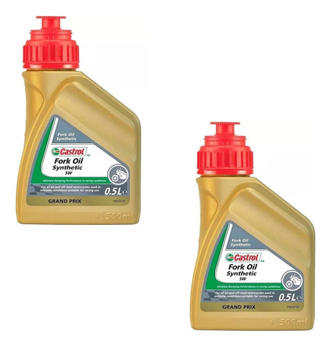 Oleo Suspensão Moto Fork Oil Synthetic 5w 1 L Castrol 