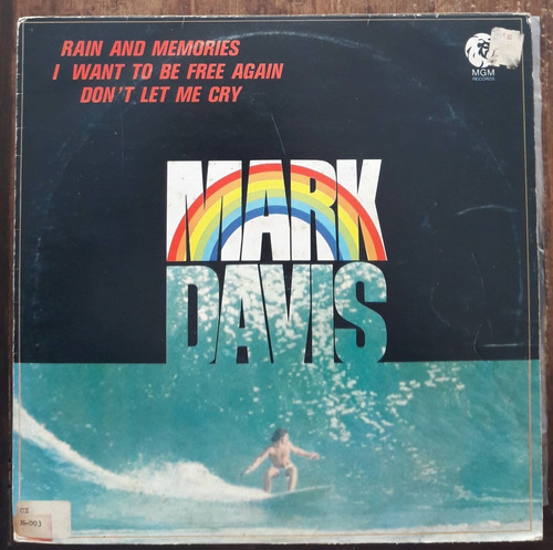 Lp Vinil (vg) Mark Davis I Want To Be Free Again 75 Fábio Jr