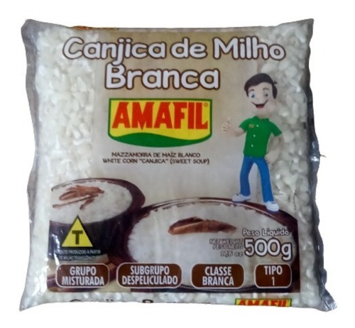 Imagem 1 de 1 de Canjica De Milho Branca 500gr Amafil