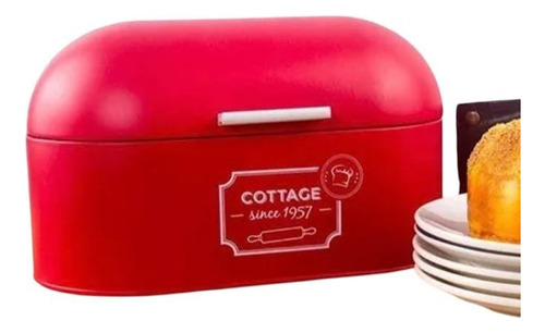 Panera Metálica Cottage Color Rojo