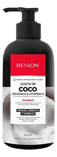  Shampoo De Aceite De Coco Revlon Con Vitamina E 700 Ml