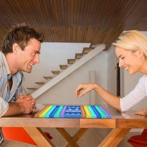 Juego Didáctico Tablero Pop It Con Dados Tamaño Jumbo