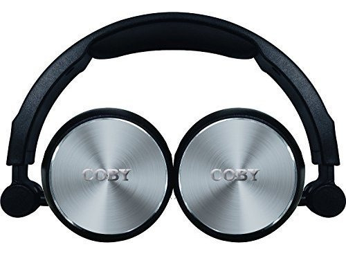 Auriculares Plegables De Aluminio Coby Cvh-804-slv Con Micró