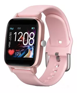 Smartband Colmi T98 1.4" caja rosa, malla rosa de silicona