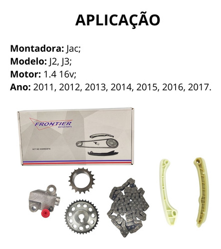 Kit Corrente Distribuição Parcial Jac J2 J3 1.4 16v 2011 12