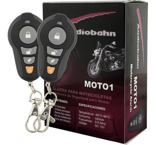 Alarma Para Moto Audiobahn Moto 1 Proteccion Contre Robo 