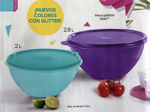Tupperware Set 2 Tazones Maravilla (varios Tamaños)