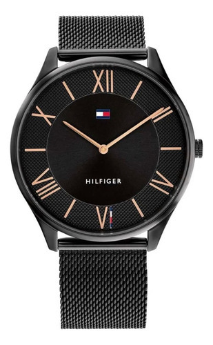 Reloj Tommy Hilfiger Para Hombre 1710513 Agente Oficial Color De La Malla Negro Color Del Bisel Negro Color Del Fondo Negro