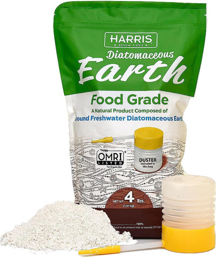 Alimentos De Tierra De Diatomeas Harris 4 Lb En Polvo