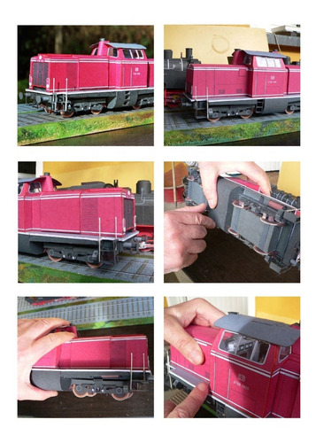 Locomotoras Y Vagones De Papel Para Imprimir Y Armar