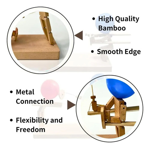 . Caza De Madera Con Cabeza Inflable, Combate Rápido En