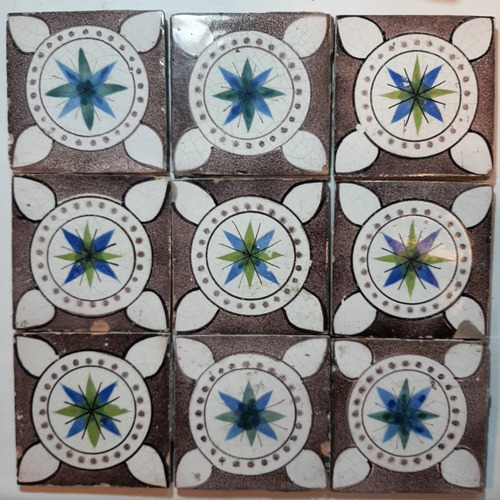 Imagen 3 de 5 de Antiguo Azulejo Pas De Calais 7699
