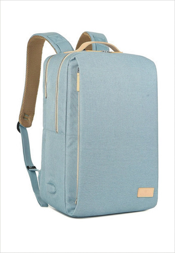 Mochila Casual Impermeable 19l 15.6 Pulgadas. Color Aqua 