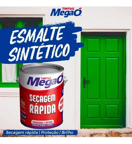 Esmalte Sintético Madeiras Metais Int Ext Megaó 750ml+brinde