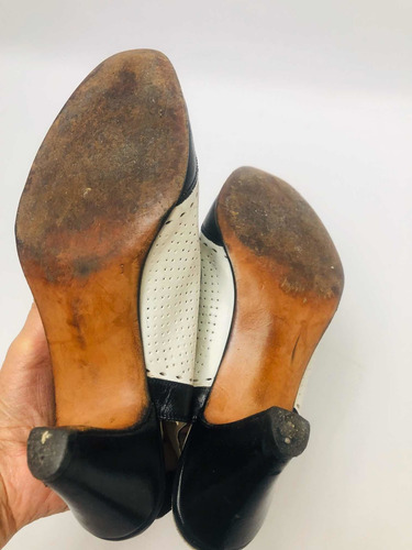 Zapatos Mujer 36 Combinado Muy Elegante Cuero Vacuno