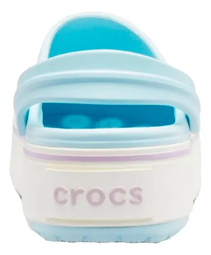 Crocs Originales Crocband Platform Celeste 205434c4jr Eezap