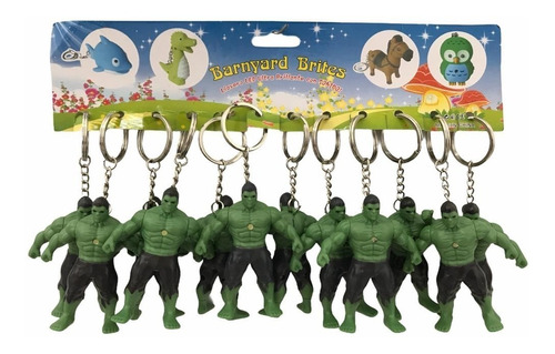 Lembrancinha Festa Hulk Chaveiro Decoração Vingadores 12un