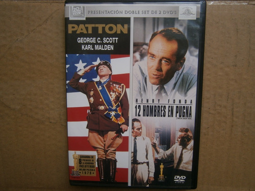 12 Hombres En Pugna Henry Fonda + Patton George Scott 2 Dvds