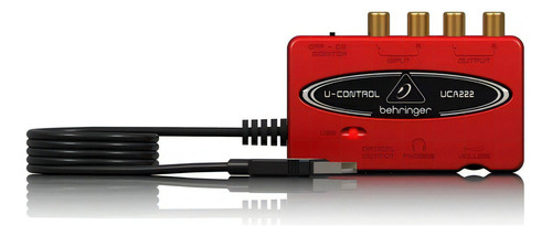 Interfaz Audio Digital Behringer U-control Uca222 + Color Rojo