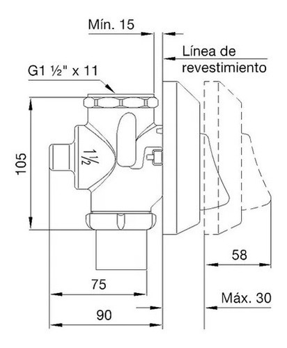 Valvula Automatica Descarga Inodoro Fv 368.01 Para Baño