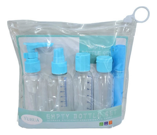 Pack Set De Envases Atomizador Botellas De Viaje 5 Piezas