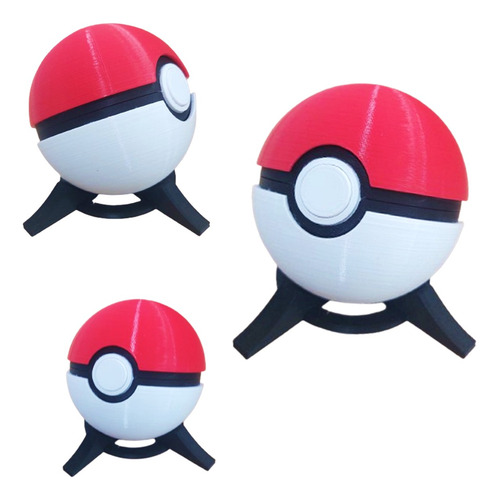 Pokemon Pokeball Bola Grande Blanca Roja+ Base Cosplay Anime