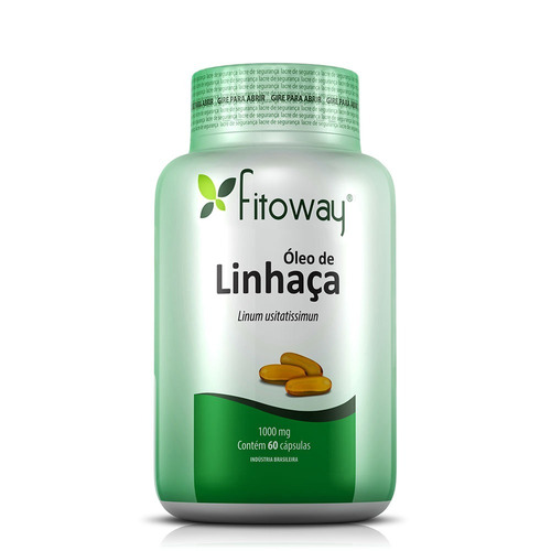 Óleo De Linhaça 1000mg Fitoway® 60-cáp