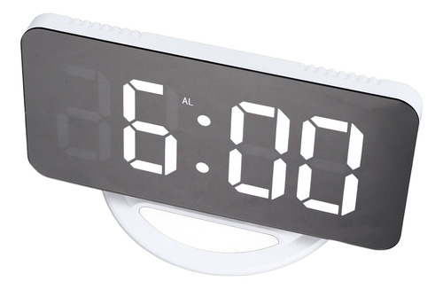Reloj Despertador Con Espejo, Led, Digital, Carga Usb, 4 Tec