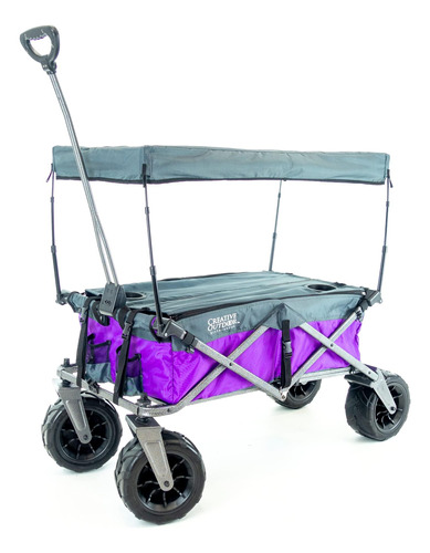 Creative Outdoor Beach Hauler Xxl Deluxe Con Toldo Y Estante