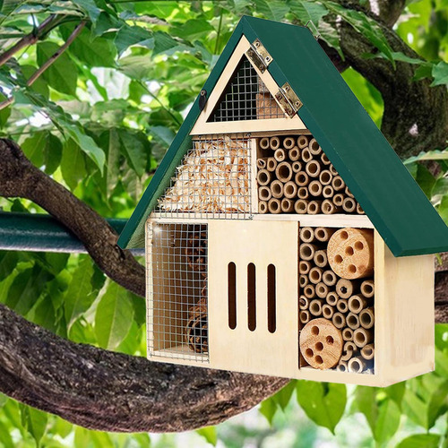 Hotel De Abejas, Serrín Polinizador De Abejas, Resistente A