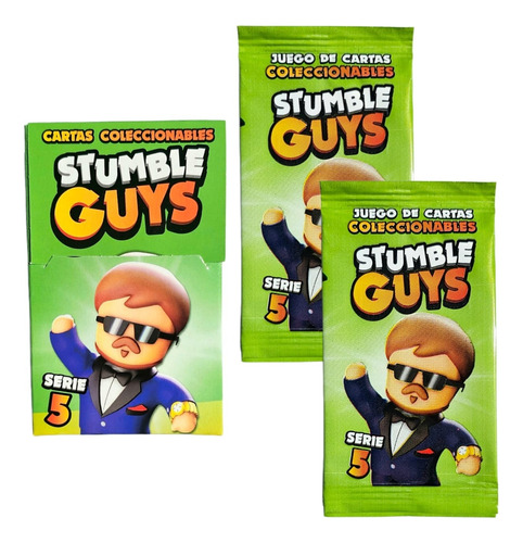 Cartas Stumble Guys Serie 5 Mazo Inicial + 40 Sobres Fs