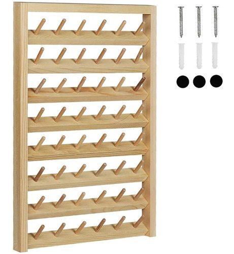 Haitral 48 Bobinas De Hilo De Coser  Soporte De Pared Para C