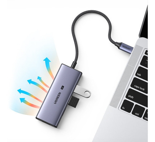 Adaptador Hub Usb C 4 En 1 Ugreen 3 Usb 3.0, 1 Hdmi 8k 50629