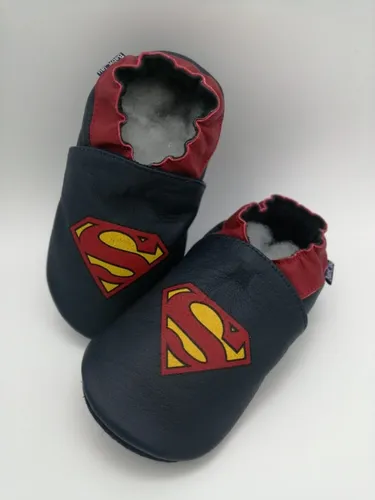 Zapatos En Cuero Para Bebés Para Gatear Niño