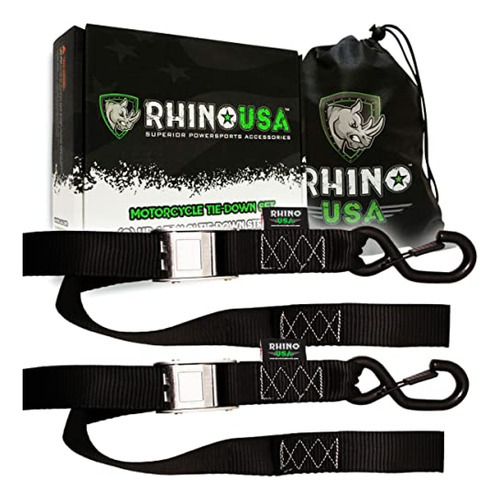 Rhino Usa - Correas De Amarre Para Motocicleta (paquete De 2