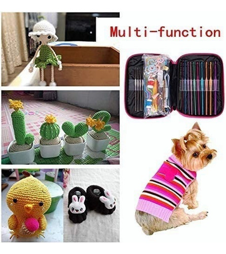 Kit De Ganchos Y Accesorios Para Tejer Al Crochet 100 Pzas