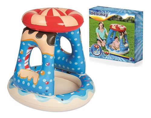 Pileta Inflable Bebe Candy C/ Techo Bestway 52270 Candyville