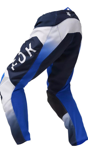 Pantalon Fox Adulto Modelo 2025, P/moto, Seguro, Original Azul C/blanco 36