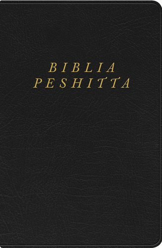 Biblia Peshitta Imitación Piel, Negro, Con Índice