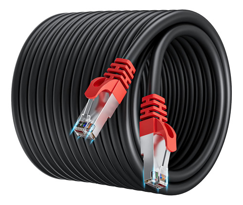 Cable Ethernet De 65 Pies, Cable De Internet Blindado Rj4...