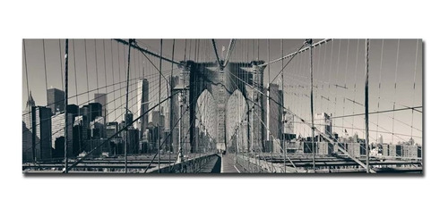 Cuadro Puente De Brooklyn Canvas Decorativo Y Modero 260x110