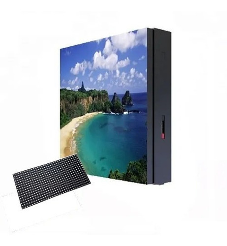 Par Modulo Painel Led P5 Rgb 32x16cm Hub75 Uso Externo K2531