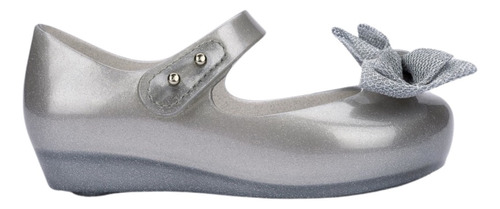 Ballerina Mini Melissa Ultragirl Sweet Xii Plata Perlado 