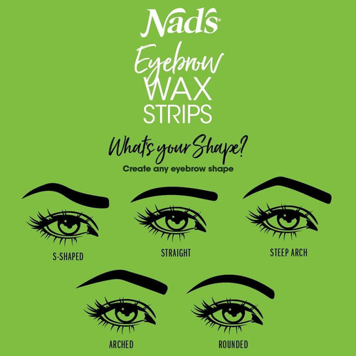 Nads Tiras De Cera Para Cejas, Depilación Facial Para Mujere