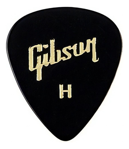 Gibson 1/2 Grosa De Palhetas Celuloide Pesadas Aprgg74h Cor Preto