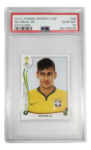 Neymar Jr. Psa 10 Gradeada Mundial Brasil 2014 Rookie