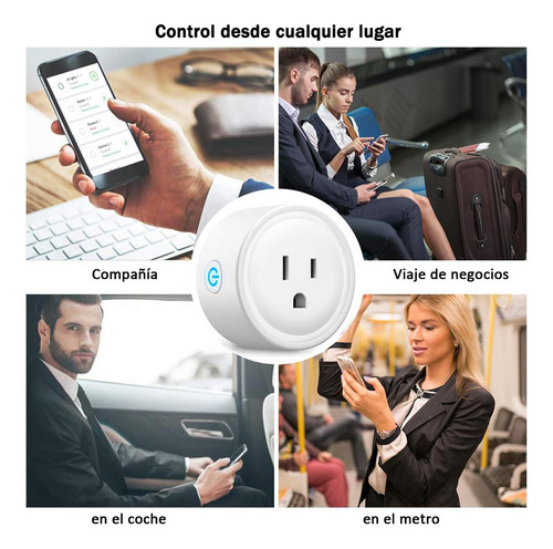 Mini Enchufe Inteligente Wi-fi Control Remoto 2 Piezas