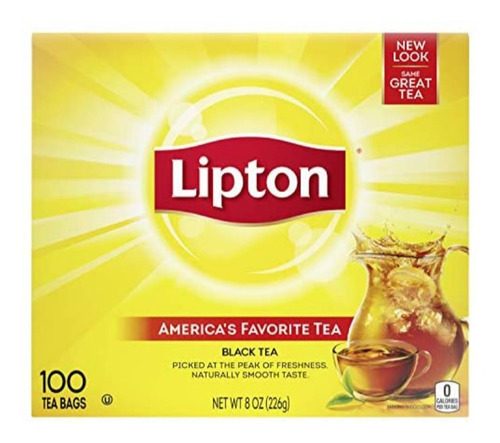 Imagen 1 de 3 de Te Lipton Tea Empaque De 104 Bolsitas Original Sellado